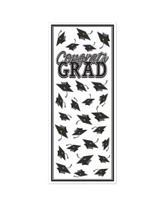 Black Congrats Grad Door Cover