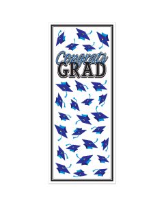 Blue Congrats Grad Door Cover