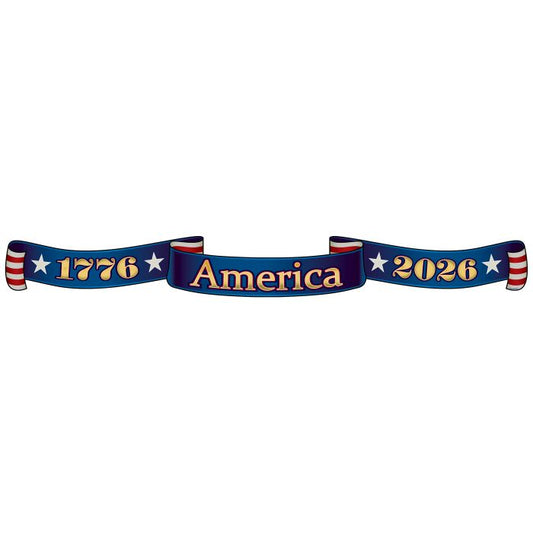 Semiquincentennial Streamer - 4¼" x 3' 1¼"