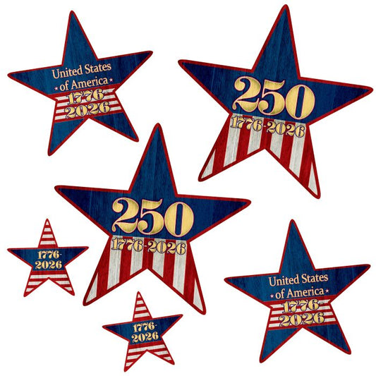 Semiquincentennial Cutouts - 6ct.