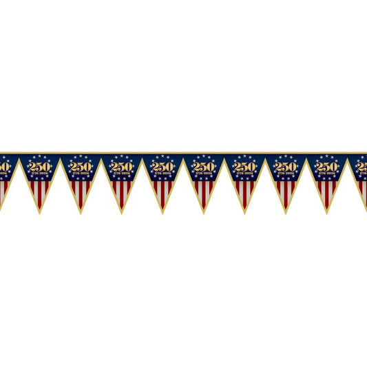 Semiquincentennial Pennant Banner - 11" x 6' 6¾"