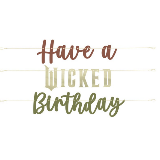 Wicked Birthday Banners - 3ct.