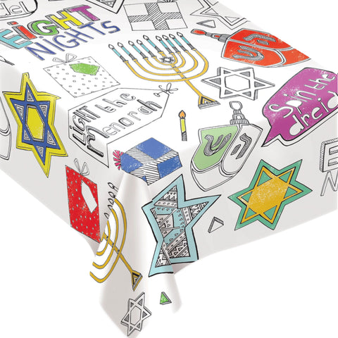 Hanukkah Color-In Table Cover