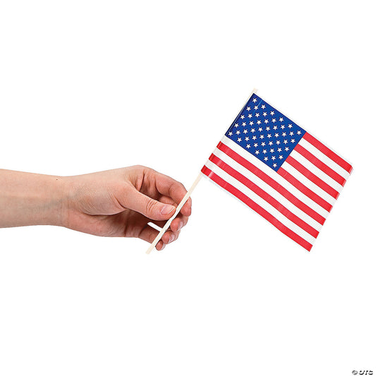 Plastic American Flags