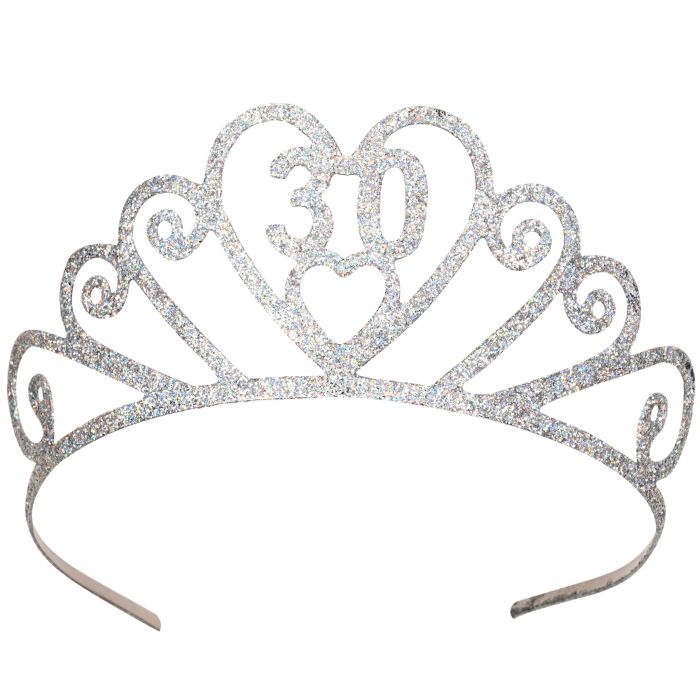 Glitter "30" Birthday Tiara