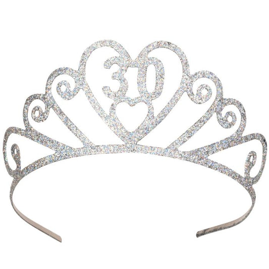 Glitter "30" Birthday Tiara