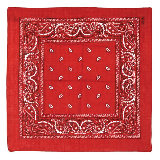 Red Bandana - 22" x 22"