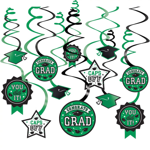 Grad Value Pack Swirl Decoration - Green