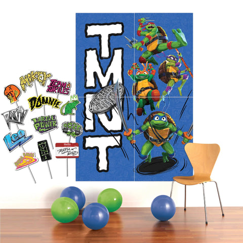 TMNT: Mutant Mayhem Plastic Scene Setter with Photo Props