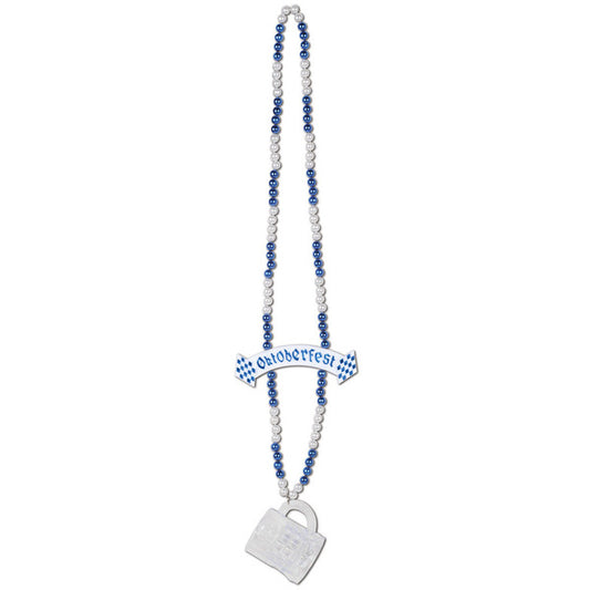 Oktoberfest Beer Mug Beaded Necklace