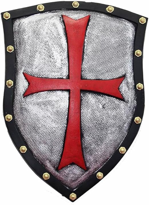 Medieval Shield with Red Cross