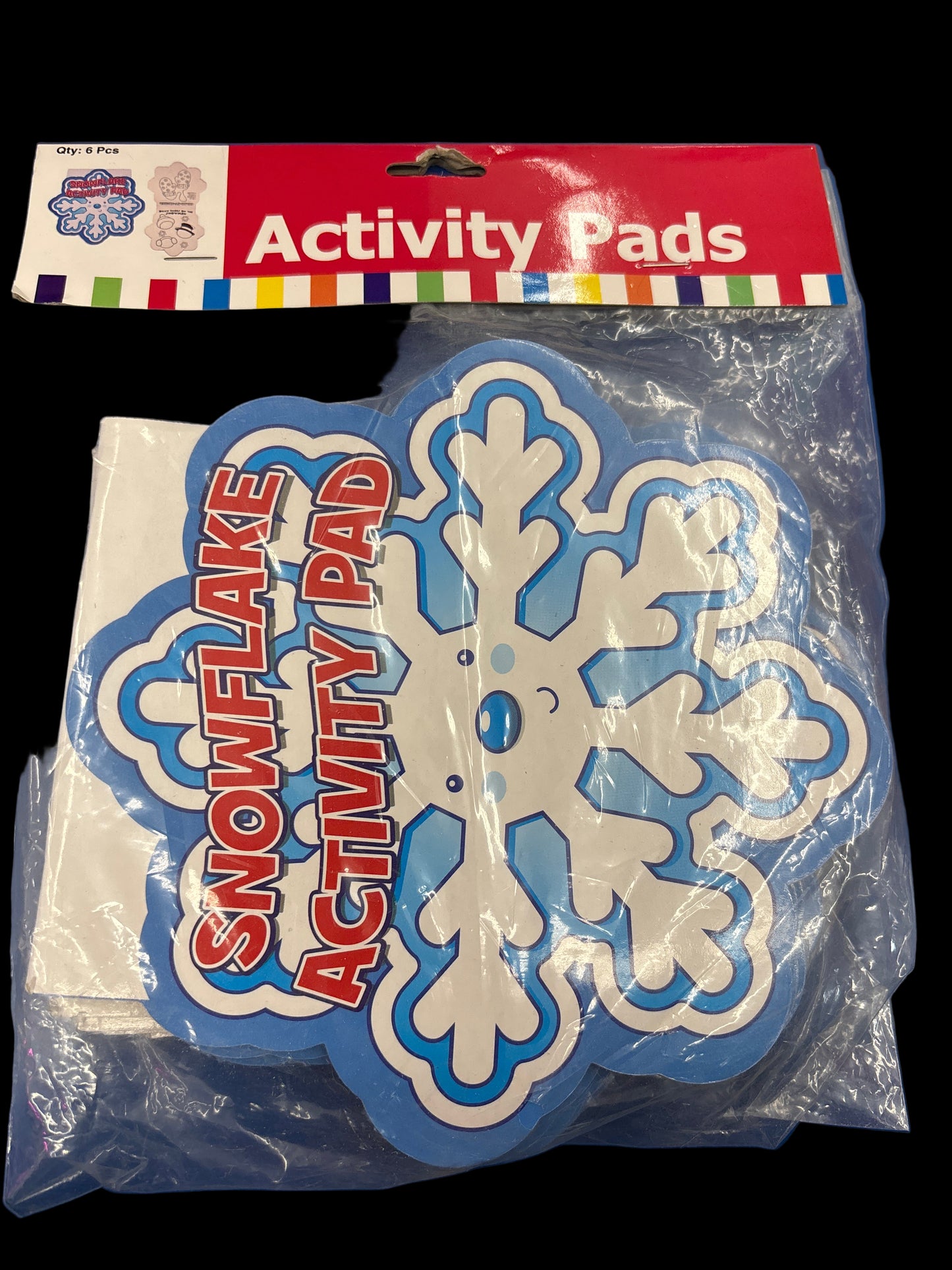 6pcs. Snowflake Activity Pad