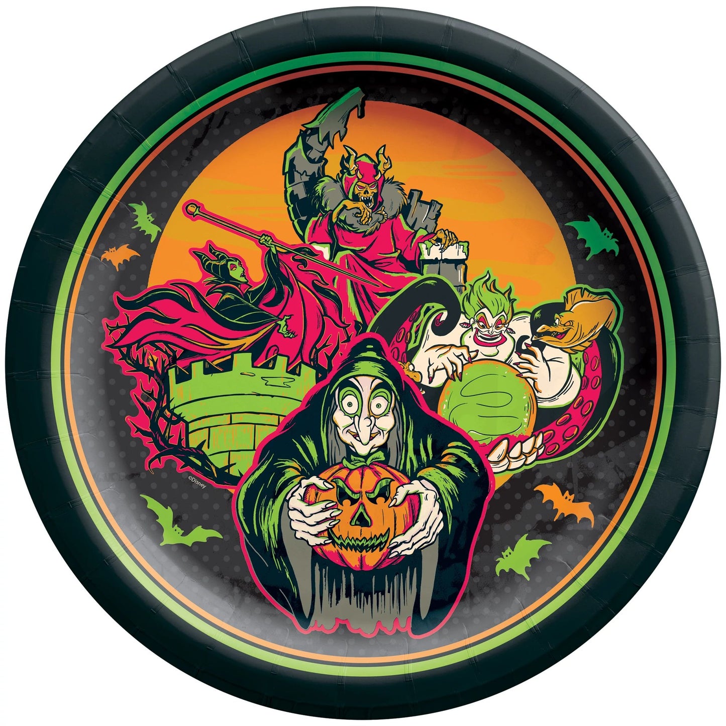 Disney Villains Halloween 10" Paper Plates