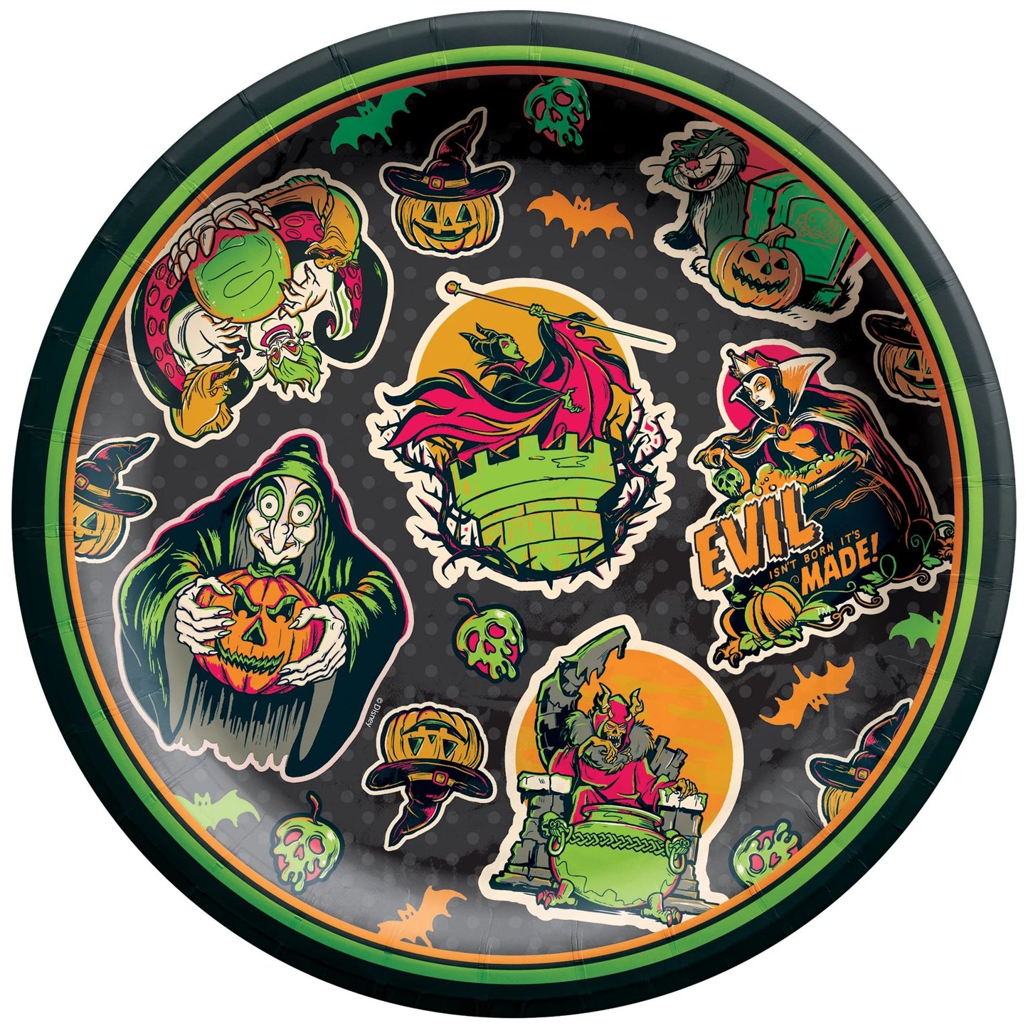 Disney Villains Halloween 6.5" Paper Plates
