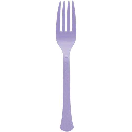 LAVENDER 20CT PLASTIC FORKS