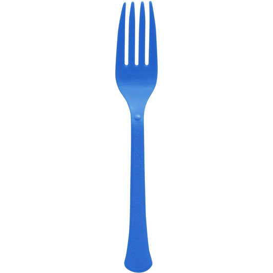 ROYAL BLUE 20CT PLASTIC FORKS