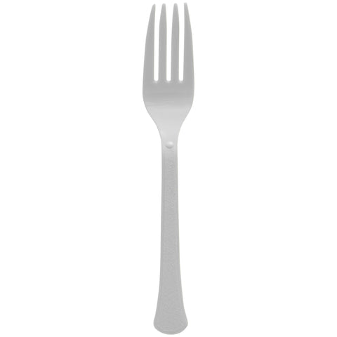 SILVER 20CT PLASTIC FORKS
