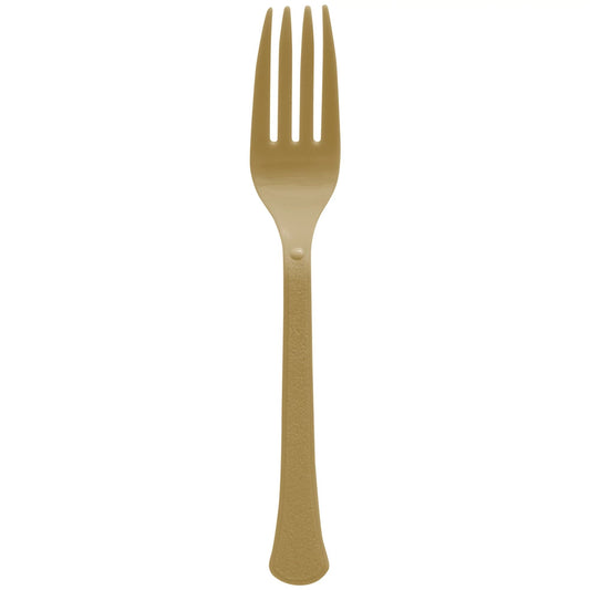 GOLD 20CT PLASTIC FORKS