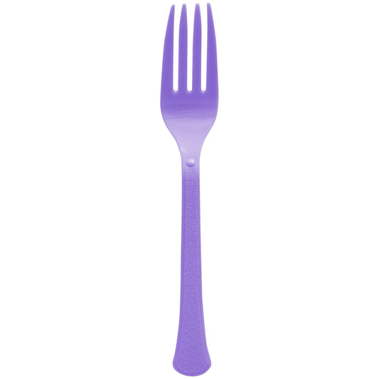 PREMIUM QUALITY NEW PURPLE PLASTIC FORKS 50PCS