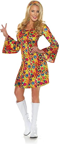 Flower Child Mini Dress W/ Headband