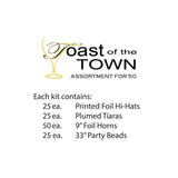 Toast of the Town New Years Kit for 50 People