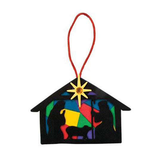 12ct. Nativity Silhouette Foam Ornament Mix
