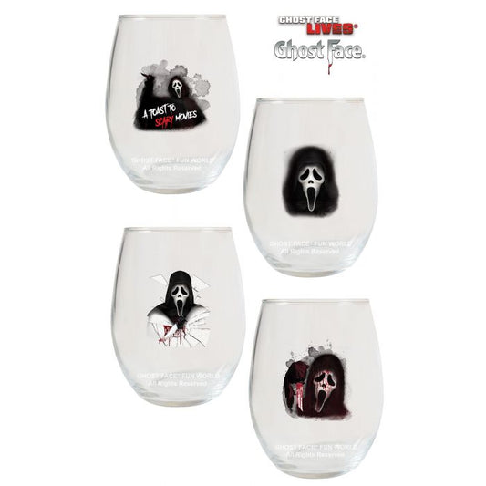 Ghost Face Wine Glasses