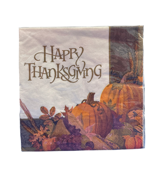 Happy Thanksgiving Luncheon Napkin - 16ct.