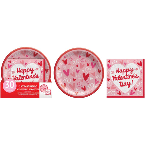 Valentine's Day Value Pack Tableware Set