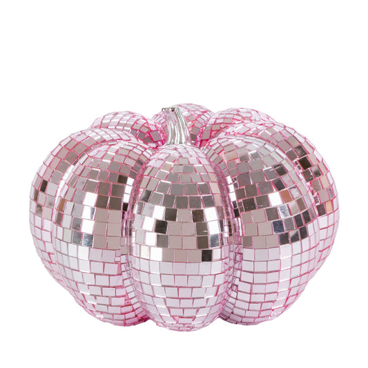 Pink Disco Ball Pumpkin