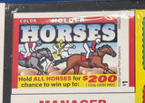 HOLDER HORSES PULL TAB 287 TICKETS