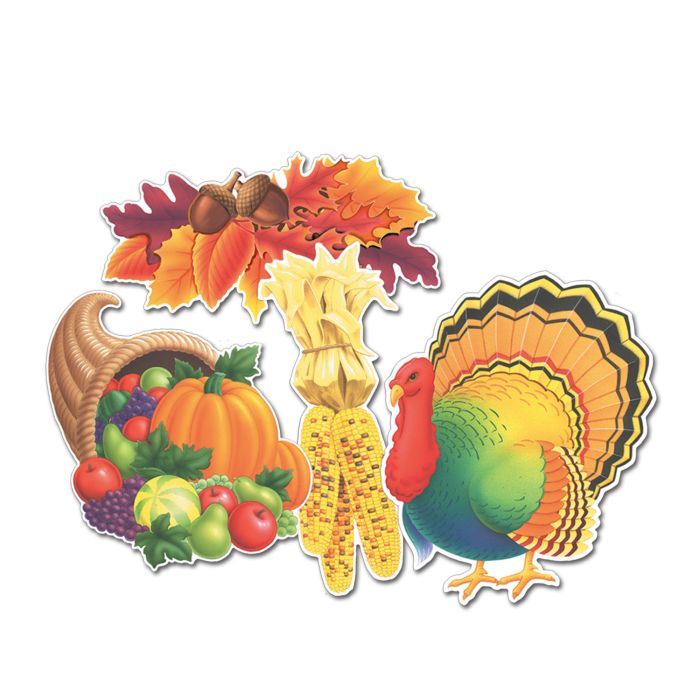 Thanksgiving Cutouts - 4ct.