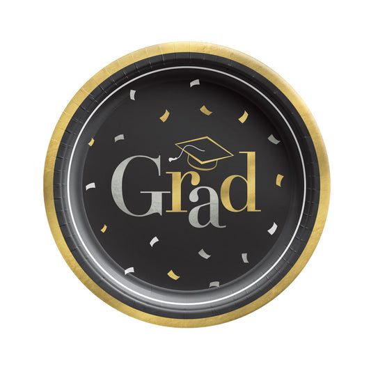 Class Dismissed Graduation 7" Paper Plates - 8ct.