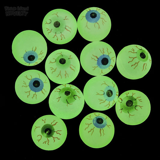 1.25" Glow-In-Dark Eye Hi-Bounce Ball