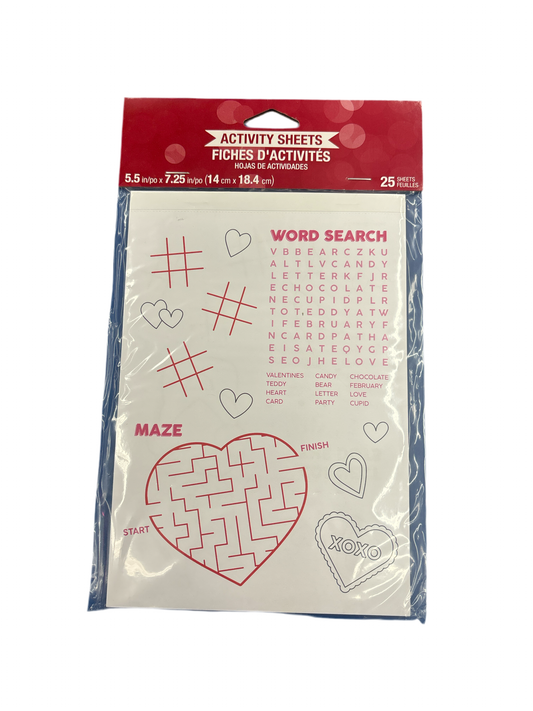 Valentine Activity Books 25pcs