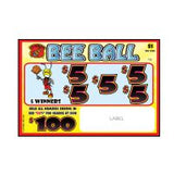 BEE BALL PULL TAB 182 TICKETS