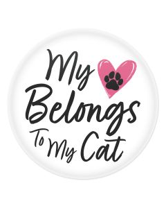 Valentine's Cat Button