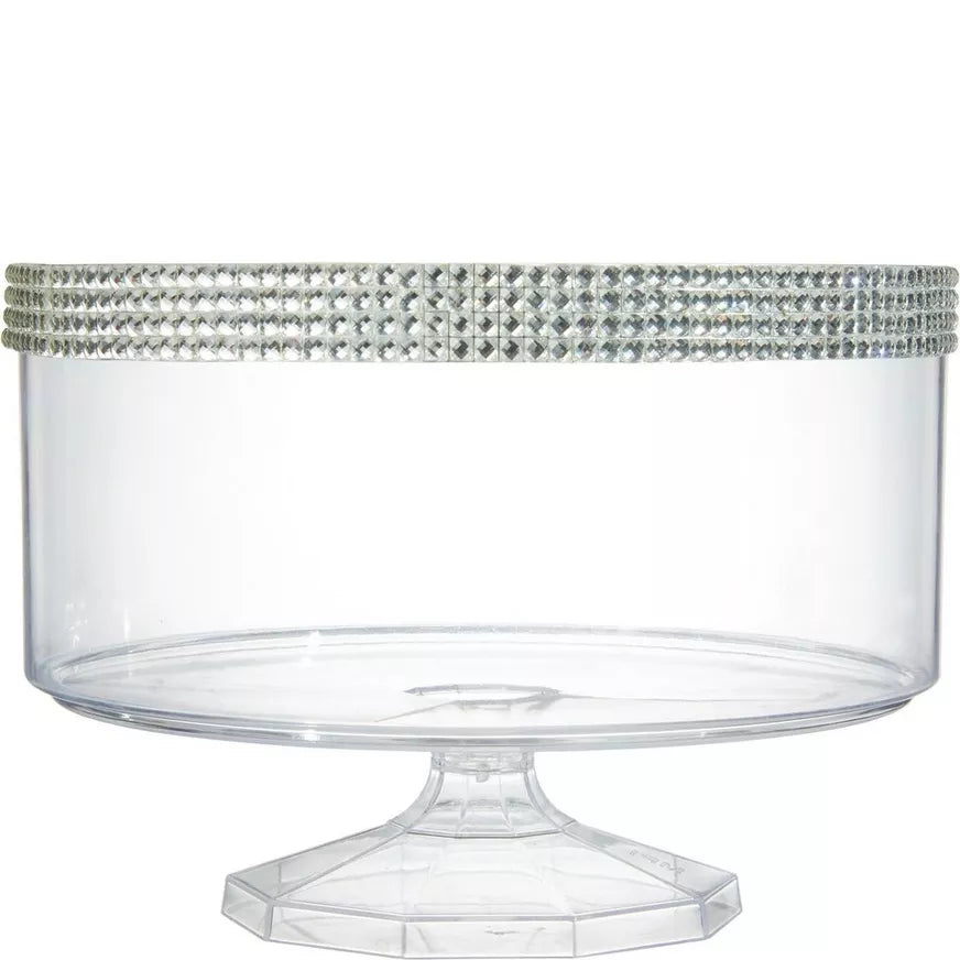 Medium Jeweled Clear Trifle Bowl