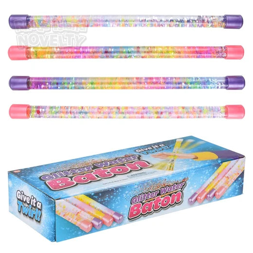 12" Glitter Water Baton - 12ct.
