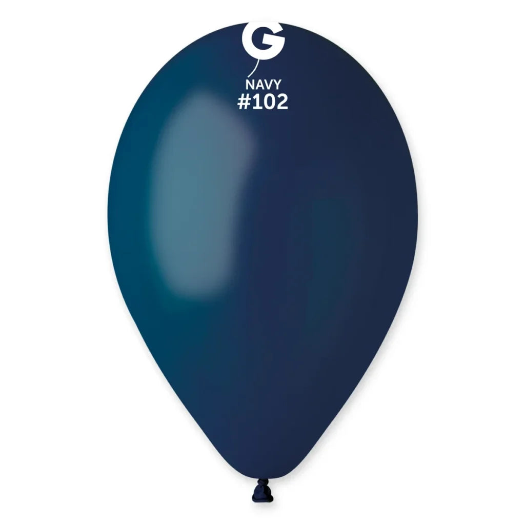 Navy Gemar Latex Balloon- # 102
