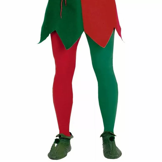 Red and Green Elf Tights