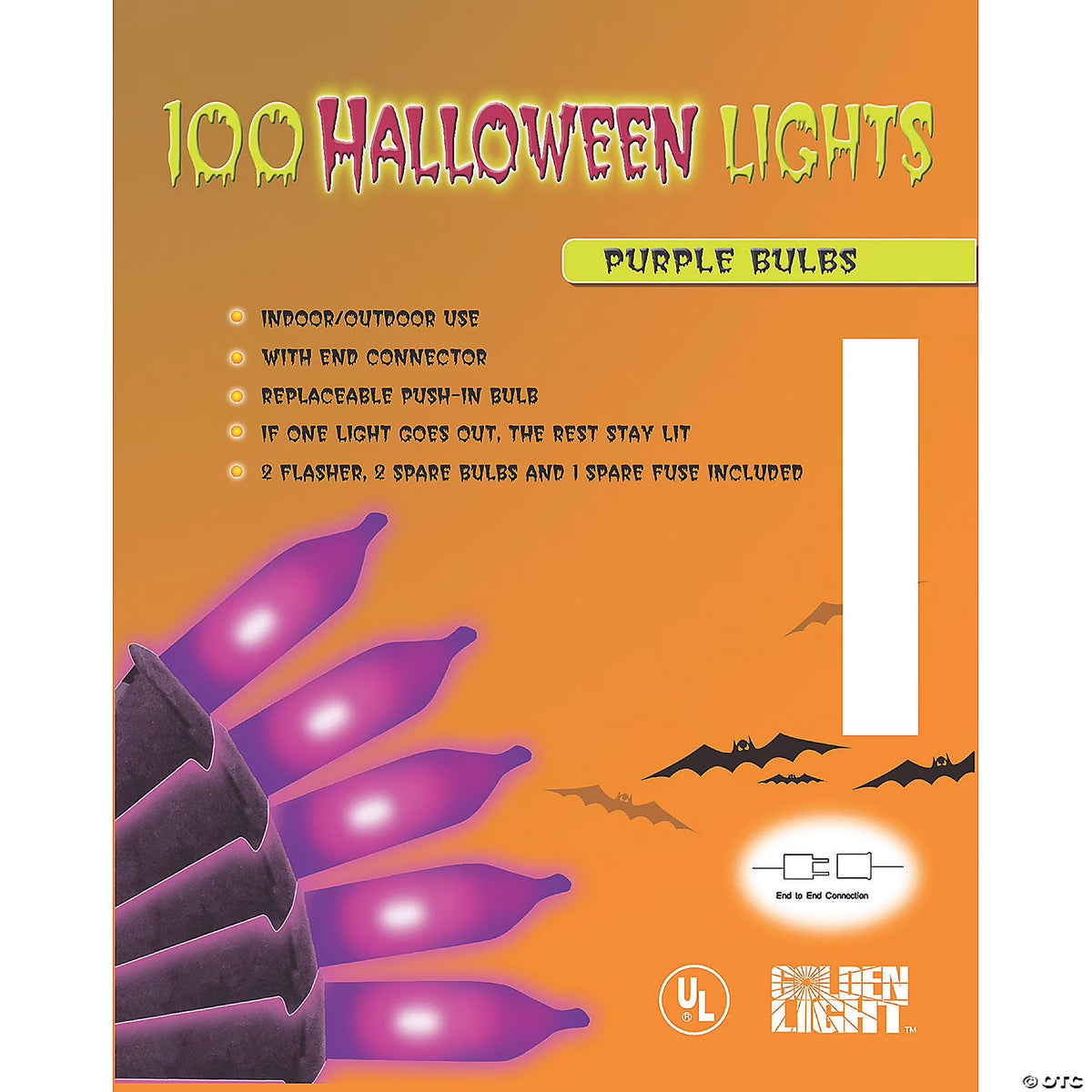 Purple Halloween Light Set 100
