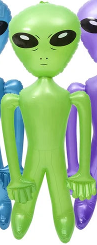 Inflatable 72" Green Alien