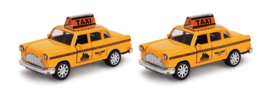 Pull Back Diecast Yellow Taxi