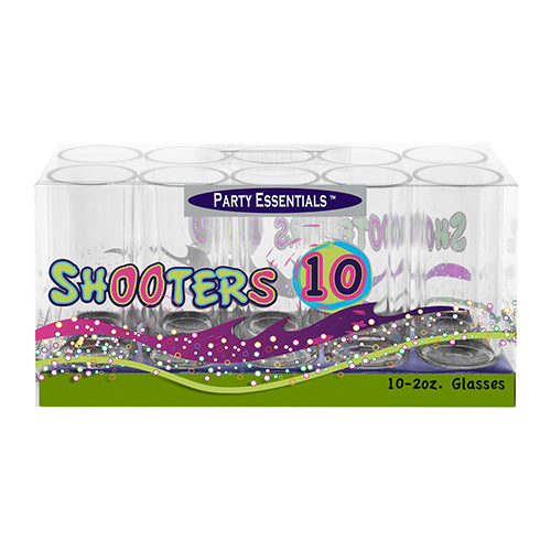 2oz. Plastic Shooter Glasses - 10ct.