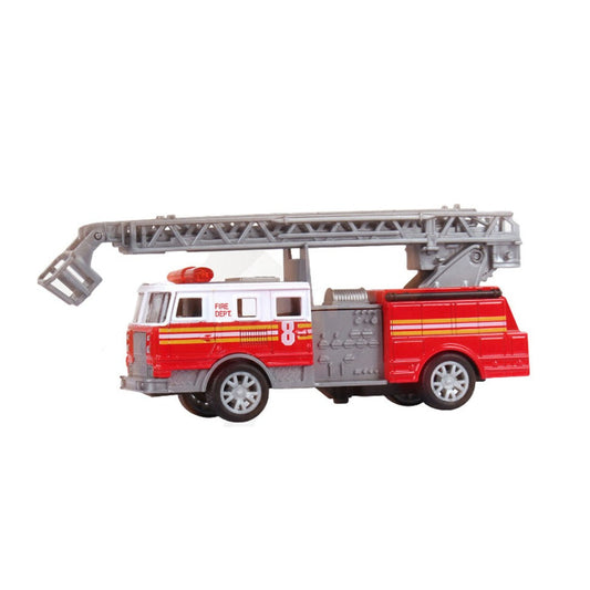 Pull Back Diecast Fire Truck - 5.5"
