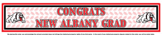 New Albany Bulldogs Vinyl Banner