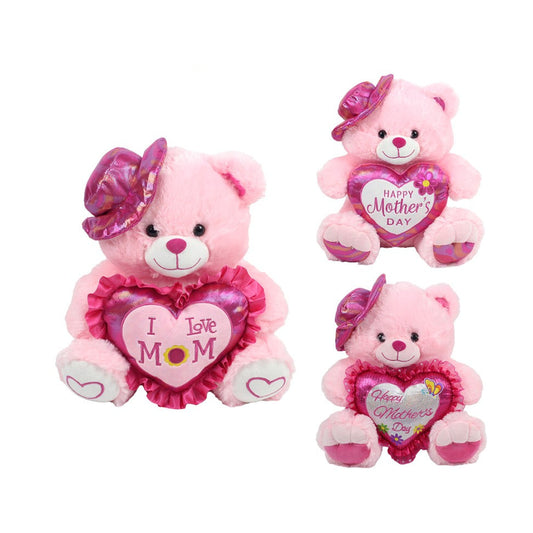 Mother's Day Bear Plush w/Sound - 12"