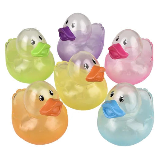 4" Colorful Translucent Duck