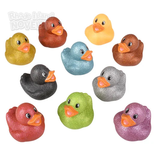 Glitter 2" Rubber Duck Assortment - 100ct.